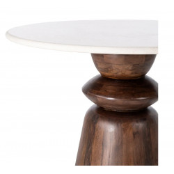 MESA COMEDOR MADERA / MARMOL