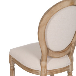 SILLA MEDALLON DE MADERA