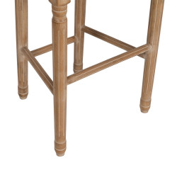 TABURETE MEDALLON DE MADERA