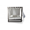 CAMA BALINESA ALUMINIO Y TELA DE EXTERIOR