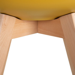 SILLA AMARILLO POLIPROPILENO