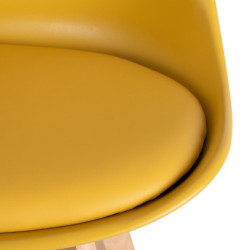SILLA AMARILLO POLIPROPILENO