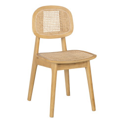 SILLA NATURAL MADERA DE OLMO SALÓN