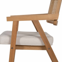 SILLA BRAZOS NATURAL MADERA / FIBRA