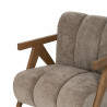 SILLÓN TAUPE MADERA DE ABEDUL SALÓN