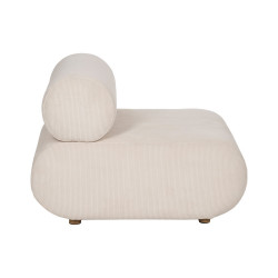 SILLÓN BLANCO ROTO MADERA DE ABEDUL