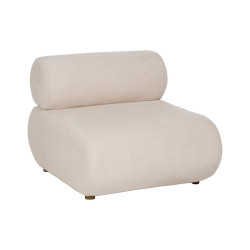 SILLÓN BLANCO ROTO MADERA DE ABEDUL