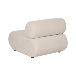 SILLÓN BLANCO ROTO MADERA DE ABEDUL