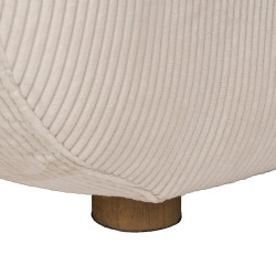 SILLÓN BLANCO ROTO MADERA DE ABEDUL