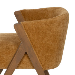 SILLA MADERA TERCIOPELO