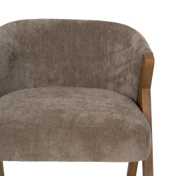 SILLA TAUPE MADERA DE ABEDUL SALÓN