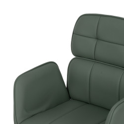 SILLA RUEDAS VERDE  PIEL VINILICAOFICINA