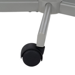 SILLA RUEDAS VERDE  PIEL VINILICAOFICINA