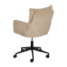 SILLA RUEDAS BEIGE TEJIDO OFICINA