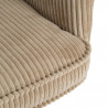 SILLA RUEDAS BEIGE TEJIDO OFICINA