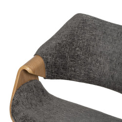 SILLA GRIS-NATURAL TEJIDO-MADERA