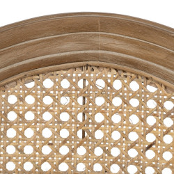 SILLA NATURAL-BLANCO MADERA-RATÁN SALÓN