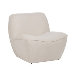SILLÓN BLANCO MDF-TEJIDO