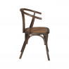 SILLA CHOCOLATE MADERA-RATÁN