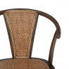 SILLA CHOCOLATE MADERA-RATÁN