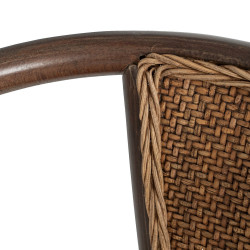 SILLA CHOCOLATE MADERA-RATÁN