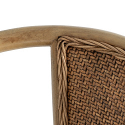 SILLA MARRÓN MADERA-RATÁN