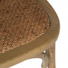 SILLA MARRÓN MADERA-RATÁN