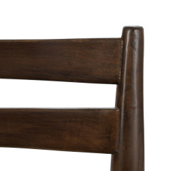 SILLA MARRÓN MADERA / FIBRA SALÓN