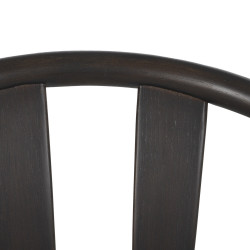 SILLA NEGRO TEJIDO-MADERA SALÓN