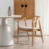 SILLA NATURAL TEJIDO-MADERA SALÓN