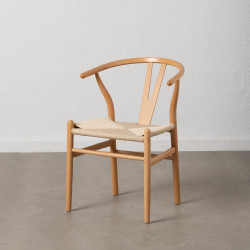 SILLA NATURAL MADERA / FIBRA SALÓN