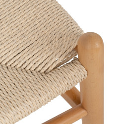 SILLA NATURAL MADERA / FIBRA SALÓN