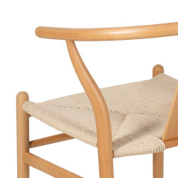 SILLA NATURAL MADERA / FIBRA SALÓN